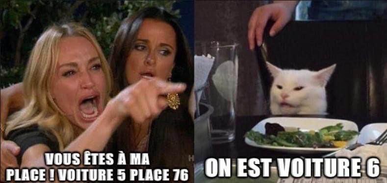 Et je déclare la saison ouverte du: 

« Désolé vous êtes à ma place..! »