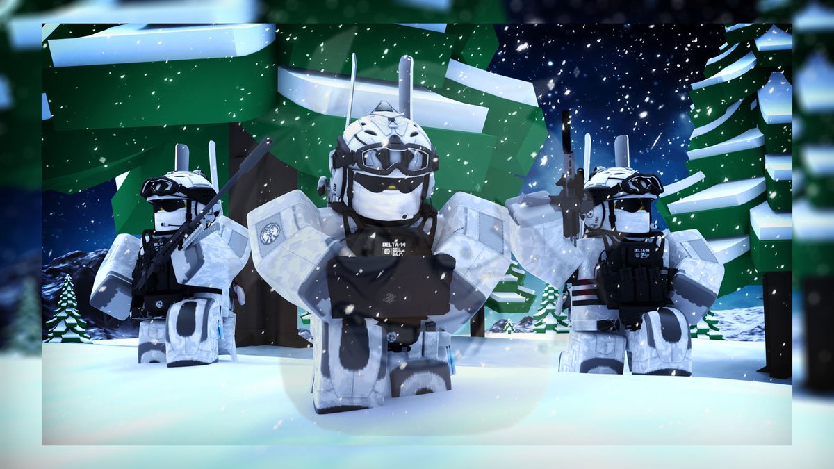 sayyidelhaddad's tweet photo. "Exploring the frozen frontier! ❄️ Check out my latest Roblox GFX creation: Army on a snow biome. #Roblox #GFX #DigitalArt #RobloxArt #SnowBiome #GameArt https://t.co/KUXmniUjzr