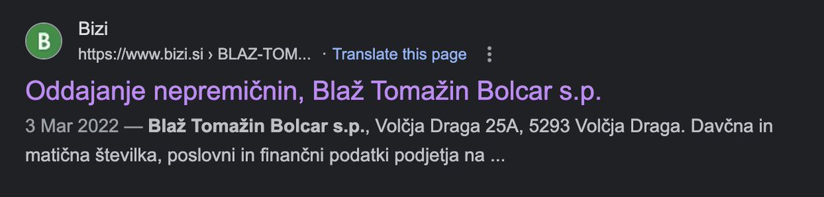 tadejstrok's tweet photo. Nekdo - tokrat celo piar agencija - se spet repenči kako je regulacija Airbnb nezaslišano zlo.

Le kaj se zgodi če vtipkam v Google ime njenega partnerja in dodam "SP"? 🤔 #airbnbpejtdomov https://t.co/9ipN16vLO6