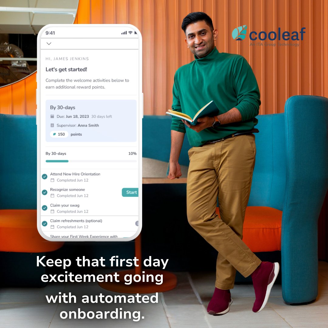 That first day can feel exciting but . . . also a little nerve-wrecking.

Automated onboarding can put everyone at ease.

Here are 4 ways you can automate your process too: hubs.la/Q02DMgk90