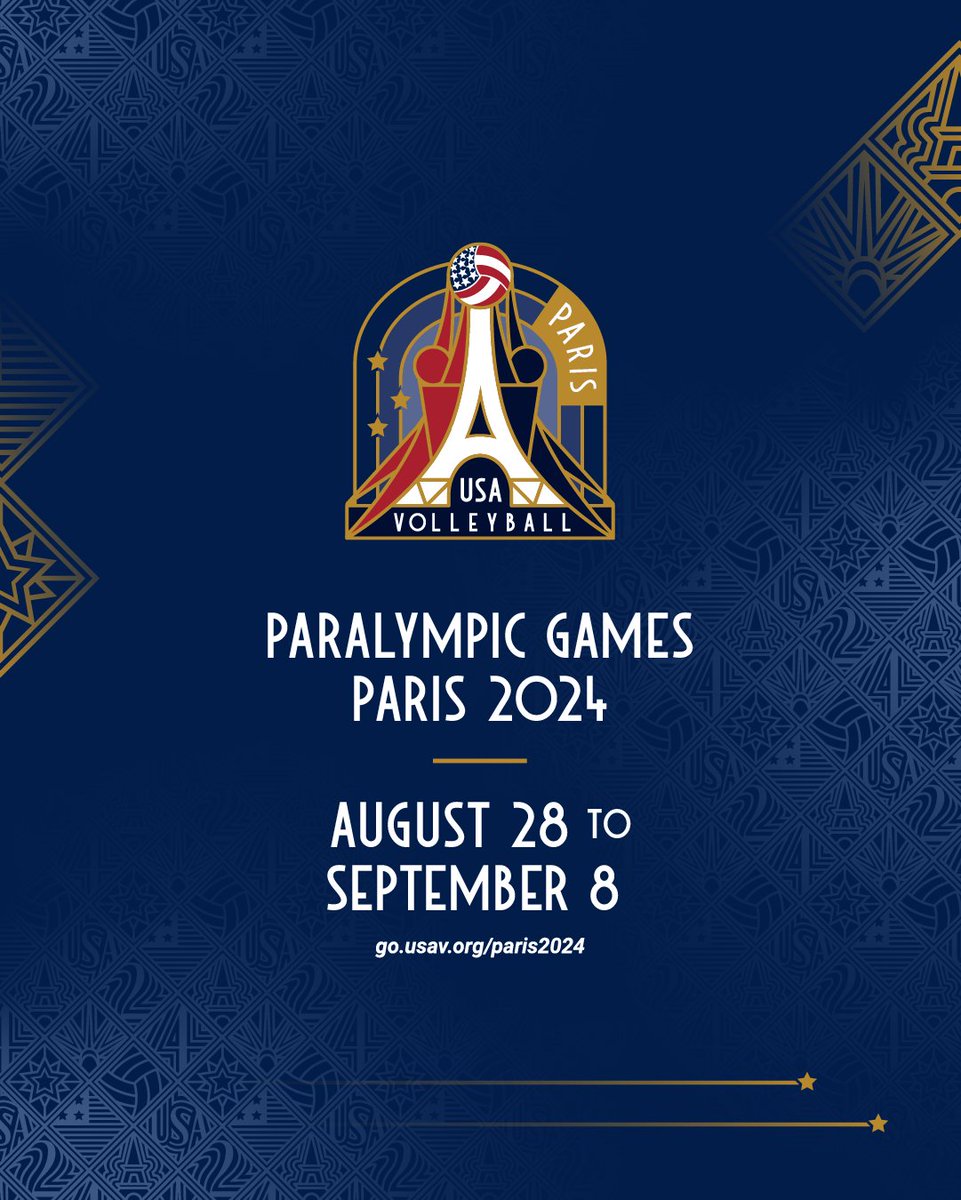 usavolleyball's tweet photo. Get ready Paris, the back-to-back gold medalists are coming! 🤩
 
We're excited to announce the U.S. Paralympic Women's Sitting Volleyball Team for Paris 2024! Roster: https://t.co/NVmNmVqsiL #ParisParalympics #Paris2024

@TeamUSA @NBCOlympics @ParaVolley @Paris2024 @Paralympics https://t.co/hlVRjzOSU4