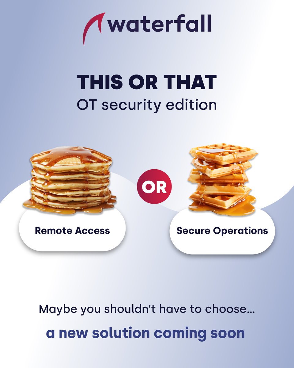 Lior Frenkel (@frenkellior) on Twitter photo Soon you can enjoy the best of both worlds, full-blown remote access with hardware-based protection for critical networks. The latest innovation from <a href="/WaterfallSecure/">Waterfall Security Solutions</a> will be announced July 17th! Soon you can enjoy the best of both worlds, full-blown remote access with hardware-based protection for critical networks. The latest innovation from <a href="/WaterfallSecure/">Waterfall Security Solutions</a> will be announced July 17th!