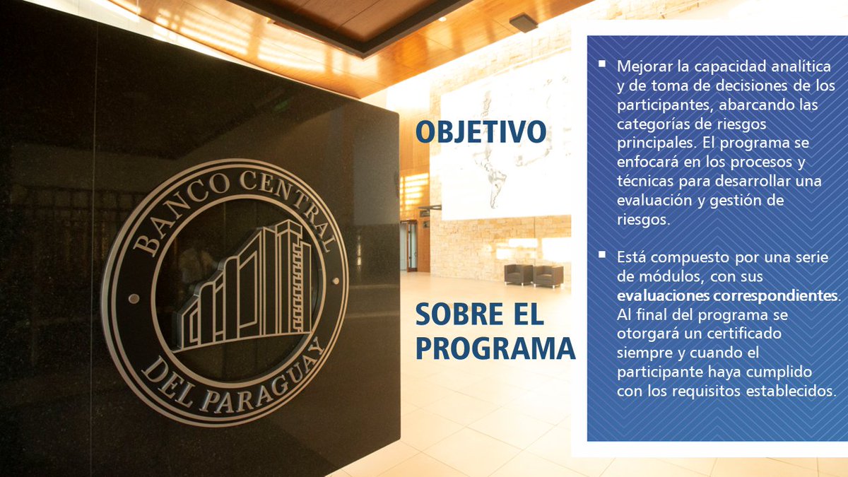 InstitutoBCP's tweet photo. El Prog. de Gestión de Riesgos fortalecerá las capacidades analíticas y de toma de decisiones, considerando los diversos riesgos.
Inicia: 16/07 | 14 a 17 h
1.° módulo – Aula Magna IBCP
Demás módulos – vía Zoom
Inscripciones hasta mañana: https://t.co/zQ0CcwcWiz
#ProgramasIBCP https://t.co/NhmEPKVvol