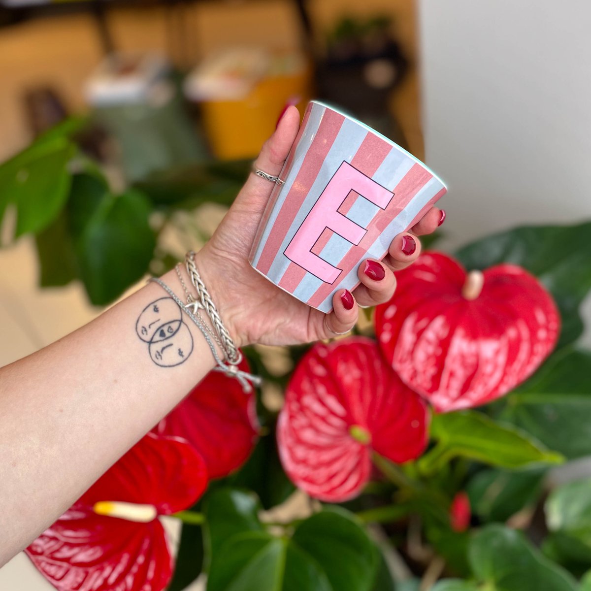 Meet the team - E is for Eleni. The wonderful Eleni is in the shop more over the summer as during term time she's busy at Bristol Uni. Eleni is a particular fan of print, pattern &amp; colour so her favourite items in the shop are always the melamine from Rice of Denmark. #ricebyrice