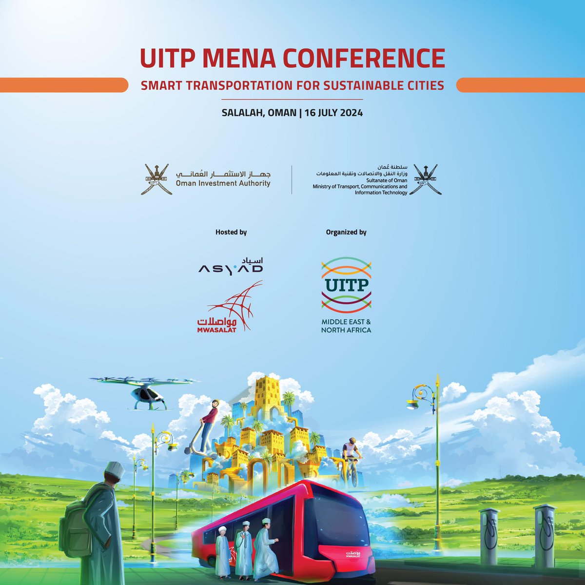 Joining us at the #UITP #MENA Conference in beautiful Salalah on July 16th?
Download the  program book with detailed info and session highlights. Don’t miss this chance to connect with industry leaders and visionaries. Register now to secure your spot!
📥 bit.ly/3S2Tdqe