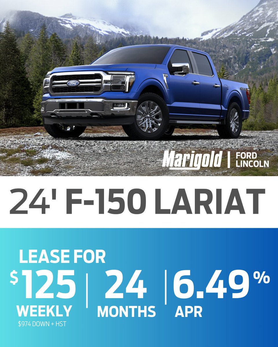 1MarigoldFord's tweet photo. ☀️Your summertime lease specials from Marigold Ford are here! ☀️

#marigoldford #whitby #ford #bronco #f150 #truck #fordbronco #oshawa #durhamregion https://t.co/TuDOLNnLQj