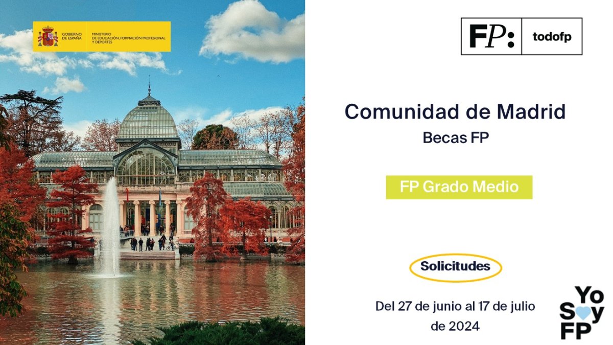 todofp's tweet photo. 📢 #FPCAM. Convocatoria de becas de FP de Grado Medio: curso 2024-2025. Alumnado FP #TodoFP #YoSoyFP
🔴 Solicitudes: del 27 de junio al 17 de julio de 2024.
🔎 https://t.co/LpcAPvMcN2 https://t.co/aXW1ImbnjF