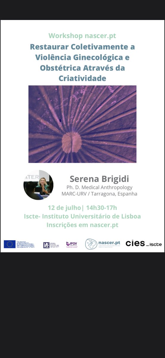 O workshop acontecerá presencialmente no Iscte – Instituto Universitário de Lisboa, entre as 14h30 e as 17h. Inscrição obrigatória em: forms.gle/Pn6i4oHKm9YKc3….