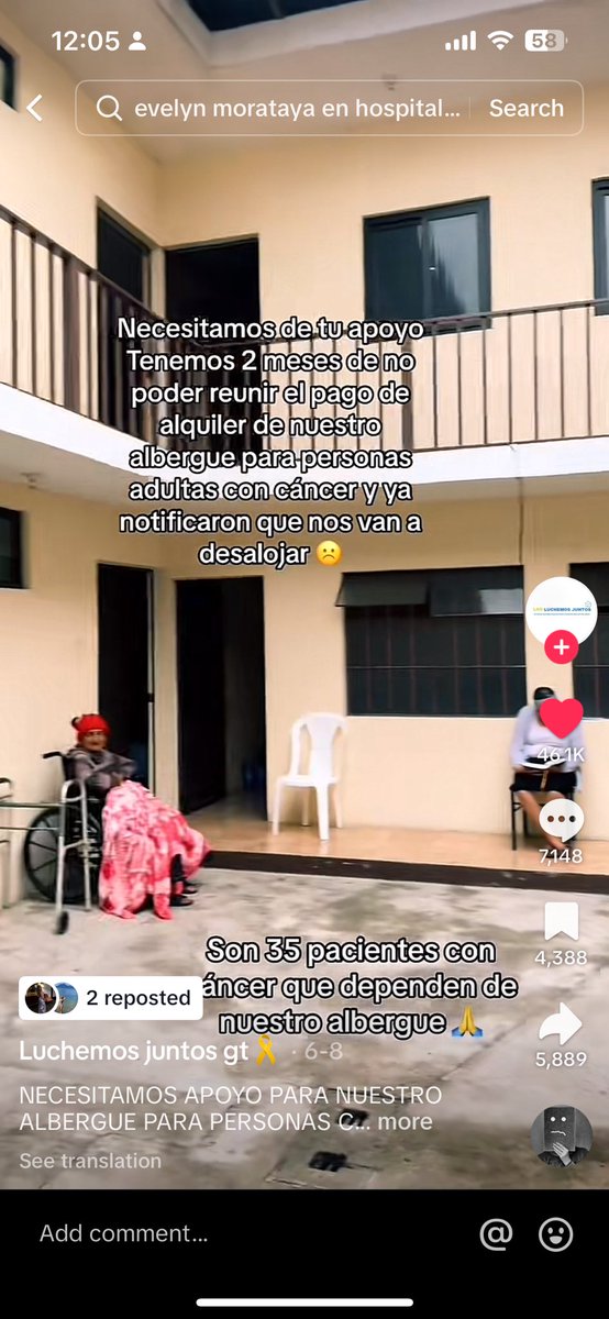 MirandaOsorioo's tweet photo. Hola! Me salió en TikTok un albergue para adultos con cáncer aquí en Guate. Dicen que tienen 2 meses de no poder reunir para el pago de la renta y recibieron notificación de que iban a ser desalojados. Lo pongo por aquí por si alguien quiere apoyar/difundir https://t.co/JVzOGZmS6P