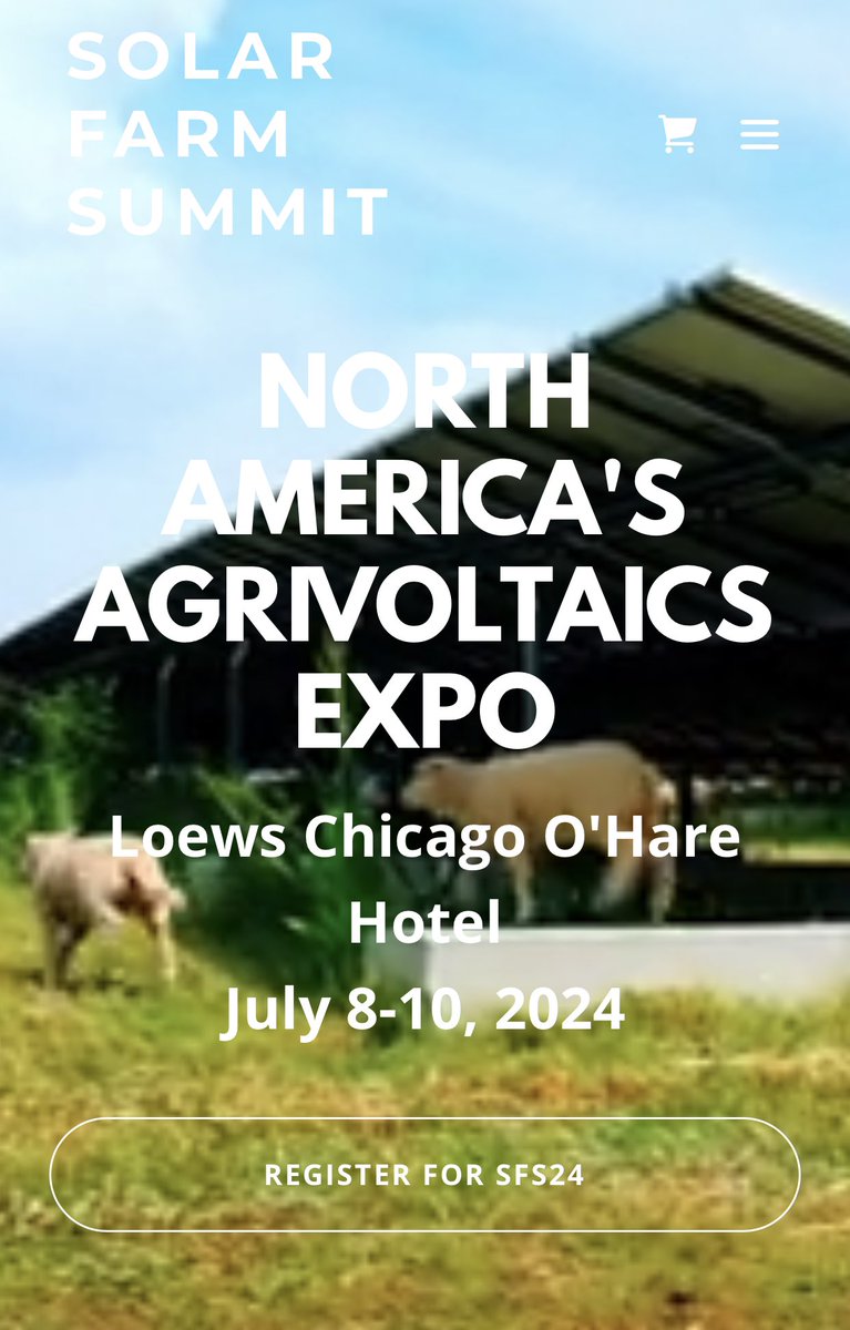 GGunthorp's tweet photo. Headed to Chicago today for the Solar Farm Summit. Sheep for vegetation control on utility scale solar is a win win.
#solarsheep https://t.co/mG5q25PjX4