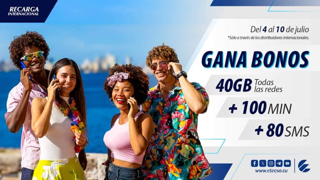 ⏳️ Finaliza hoy promo de #RecargaInternacional