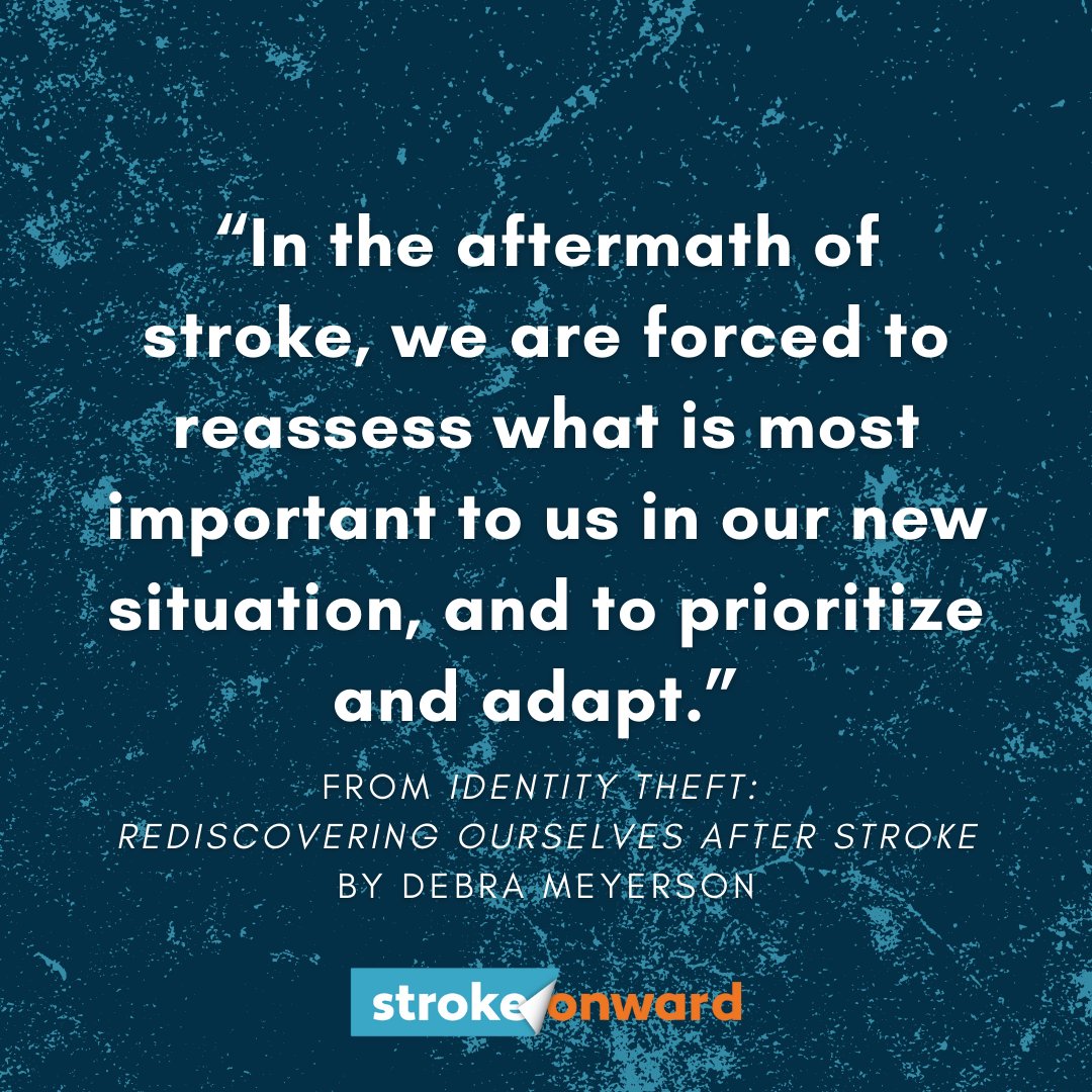 StrokeOnward's tweet photo. Stroke Onward’s mission is to raise awareness on the need for more support and resources for emotional journey to rebuild identities and rewarding lives in #StrokeRecovery.
#StrokeOnward #strokesurvivor #adaptation #meaning #identity #Aphasiaawareness #strokeawareness https://t.co/9D0j07rszh