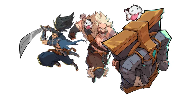 New 2XKO rendering featuring Braum and Yasuo 