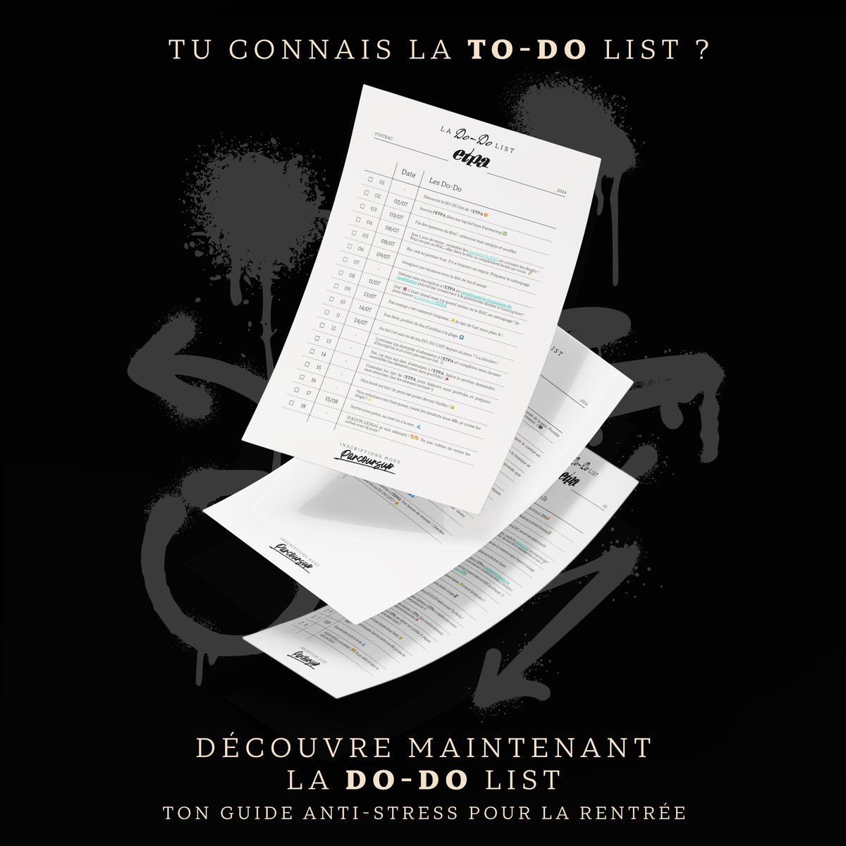 𝐃𝐞́𝐜𝐨𝐮𝐯𝐫𝐞 𝐧𝐨𝐭𝐫𝐞 𝐃𝐎 𝐃𝐎 𝐋𝐢𝐬𝐭, 𝐭𝐨𝐧 𝐠𝐮𝐢𝐝𝐞 𝐚𝐧𝐭𝐢-𝐬𝐭𝐫𝐞𝐬𝐬 𝐩𝐨𝐮𝐫 𝐥𝐚 𝐫𝐞𝐧𝐭𝐫𝐞́𝐞 ! 
Télécharge-là 👉fcld.ly/dodolistetpa
#etpa #parcoursup #rentree2024