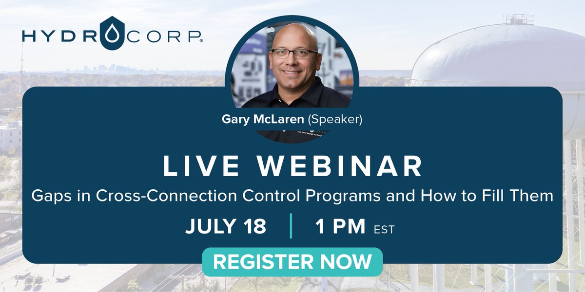 hydrocorpinc's tweet photo. Is your cross-connection control program falling short? 🚰 Join our webinar to learn how to identify and address common gaps! 🗓️ July 18 ⏰  1 pm EST 
🔗 Register here: https://t.co/AGvkKON7yY 

#Backflow #CrossConnectionControl #PublicWaterSystems #backflowprevention #safeh2o https://t.co/C5HSg2B6So