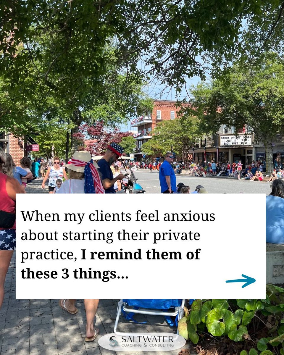 TherapistCoach1's tweet image. Starting your private practice is not for the faint of heart🌟 
I always remind my clients of these 3 things…
1️⃣ You’re More Prepared Than You Think: 
2️⃣ Start Small and Trust the Process
3️⃣ We’re in This Together

#TherapistJourney #SoloPracticeSuccess #PrivatePracticeSuccess