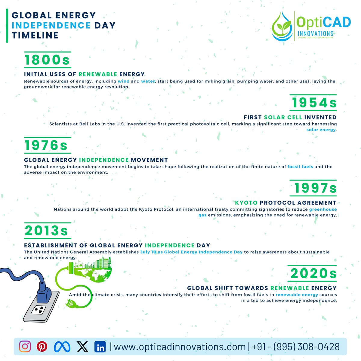 OptiCAD_In's tweet image. 𝐂𝐞𝐥𝐞𝐛𝐫𝐚𝐭𝐢𝐧𝐠 𝐆𝐥𝐨𝐛𝐚𝐥 𝐄𝐧𝐞𝐫𝐠𝐲 𝐈𝐧𝐝𝐞𝐩𝐞𝐧𝐝𝐞𝐧𝐜𝐞 𝐃𝐚𝐲!🌍✨

For More Info about OptiCAD Innovations:
Email: info@opticadinnovations.com
Website: opticadinnovations.com
Mobile: +91 - (995) 308 0428

#OptiCAD #OptiCADInnovations #EnergyIndependence