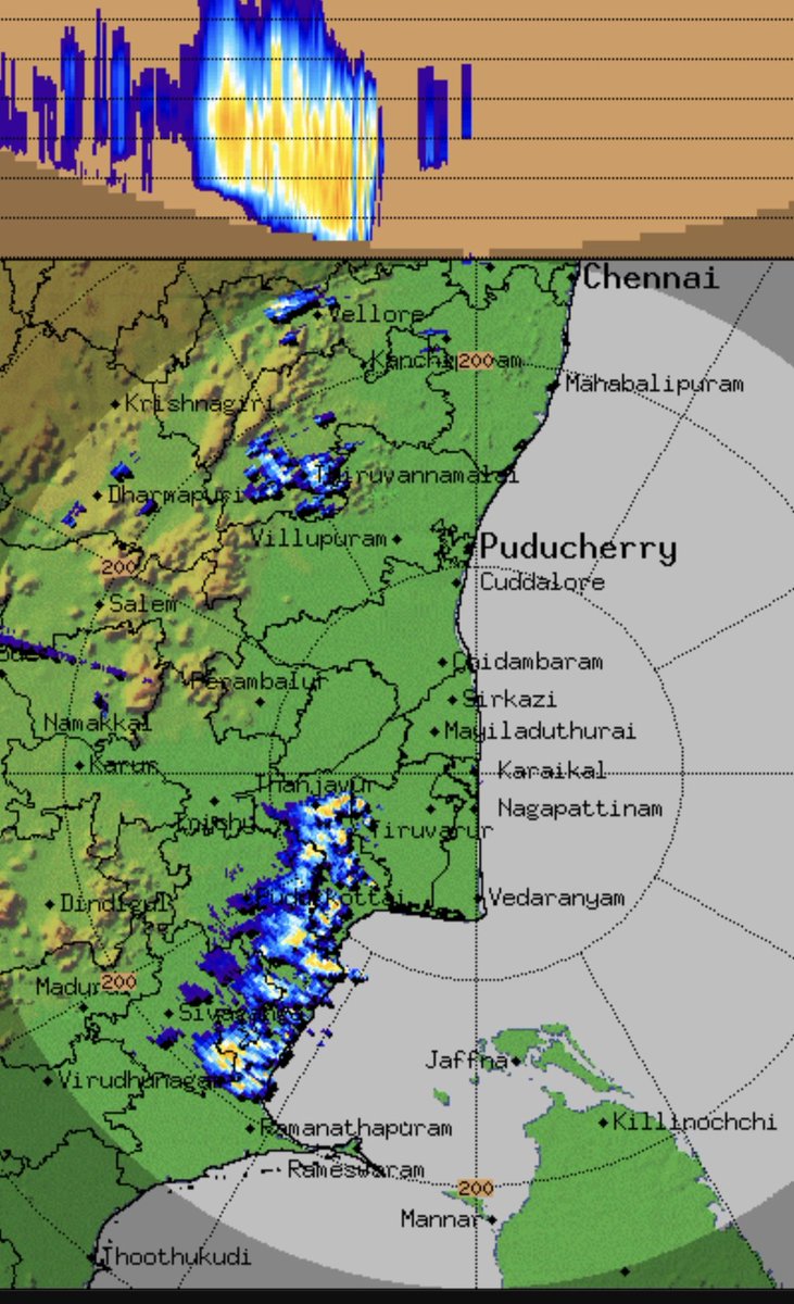 RainStorm_TN's tweet photo. Intense thunderstorms moving over #Pudukkottai #Sivagangai #Tondi stretch
And few storm activity over #Tiruvannamalai #Ambur #Vellore #Kanchipuram surrounding https://t.co/XJCQC1CTKN