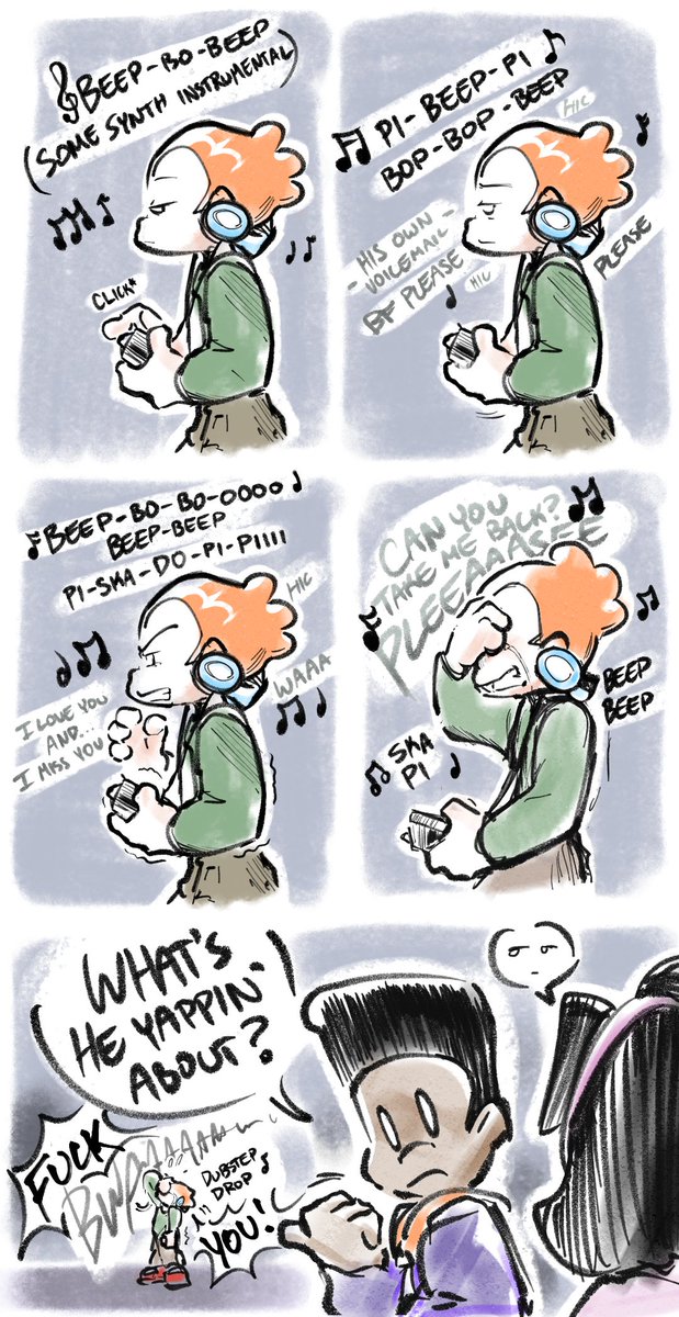 devoidgazer's tweet photo. Pico having an emotional breakdown over the track had me fucking laughing. Don't know if it's out of character, but it was too good of an opportunity to pass up. It's important that this got made, no balls about it https://t.co/6ybQWxC9A1