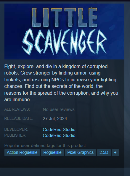 It's official!

Little scavenger is coming out July 27!

(for real this time!)