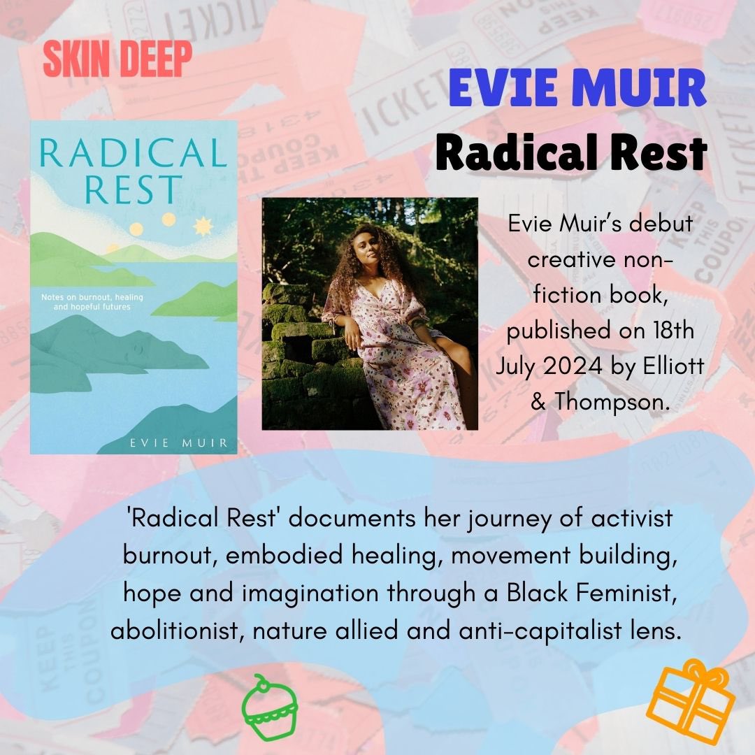 Skin Deep (@tweetskindeep) on Twitter photo <a href="/Ahlanmydarlings/">Aude Abou Nasr</a> <a href="/haymarketbooks/">Haymarket Books</a> <a href="/muihood_/">muihood</a> Radical Rest: Notes on burnout, healing and hopeful futures by Evie Muir. (<a href="/xeviemuir/">Evie Muir</a> ) <a href="/Ahlanmydarlings/">Aude Abou Nasr</a> <a href="/haymarketbooks/">Haymarket Books</a> <a href="/muihood_/">muihood</a> Radical Rest: Notes on burnout, healing and hopeful futures by Evie Muir. (<a href="/xeviemuir/">Evie Muir</a> )