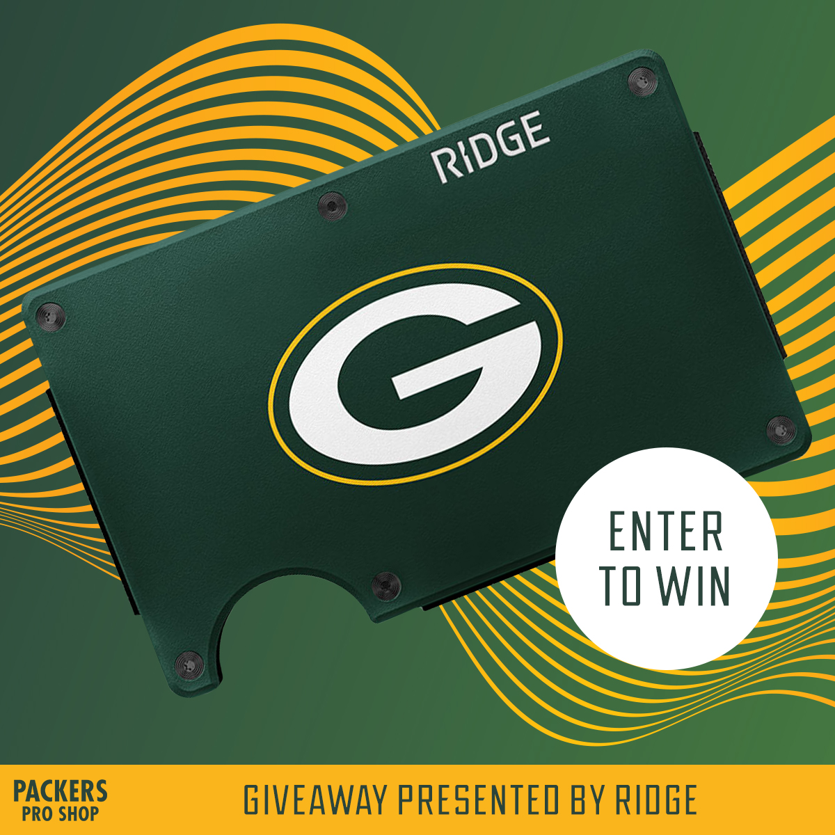 Packers Pro Shop (@packersproshop) on Twitter photo Win a Packers Ridge Wallet - 5 WINNERSโผ
How to win: โฌ
1. Like this post
2. Follow <a href="/packersproshop/">Packers Pro Shop</a> on X
3. Repost
This giveaway ends July 13th at 11:59 PM CST.
Official rules: packersproshop.com/pro-shop-offers Win a Packers Ridge Wallet - 5 WINNERSโผ
How to win: โฌ
1. Like this post
2. Follow <a href="/packersproshop/">Packers Pro Shop</a> on X
3. Repost
This giveaway ends July 13th at 11:59 PM CST.
Official rules: packersproshop.com/pro-shop-offers