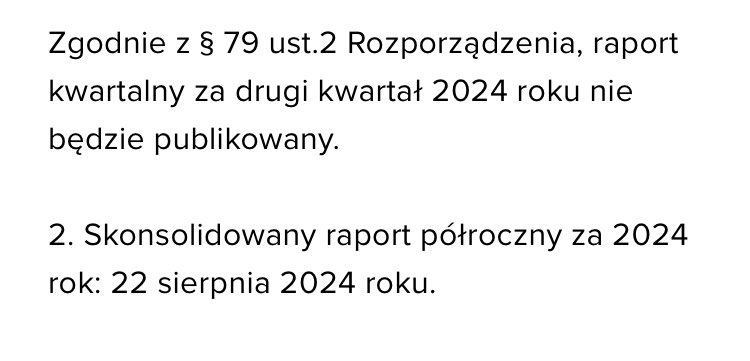 PiotrOstro34499's tweet photo. @MarekMa25175489 @donaldtusk Orlen od 2009 nie podaje wyników za 2q robi to z raportem za pierwsze półrocze https://t.co/EU1JiwPnK7