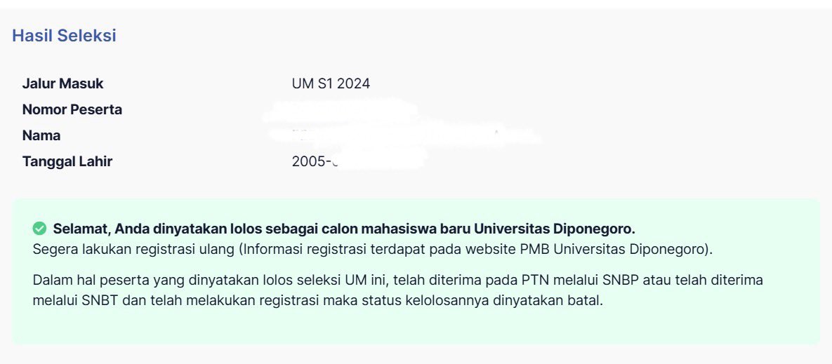 undip thank you for the opportunity 🥹🤍