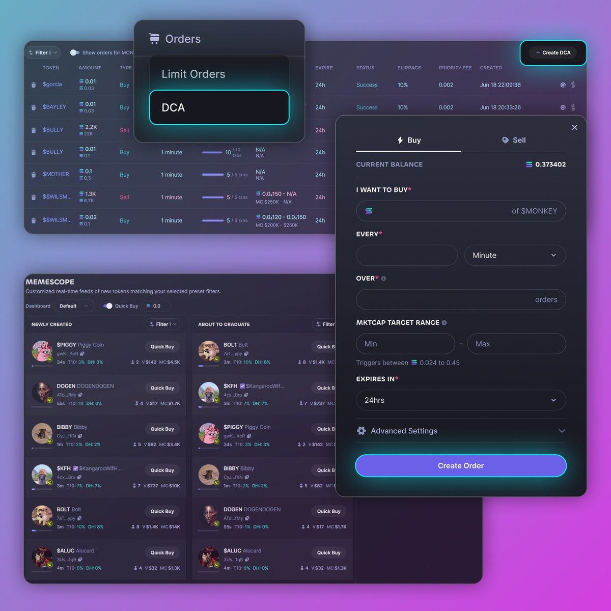 Planning to use the new DCA feature on Photon? Make sure to top up your  wallet with enough SOL!