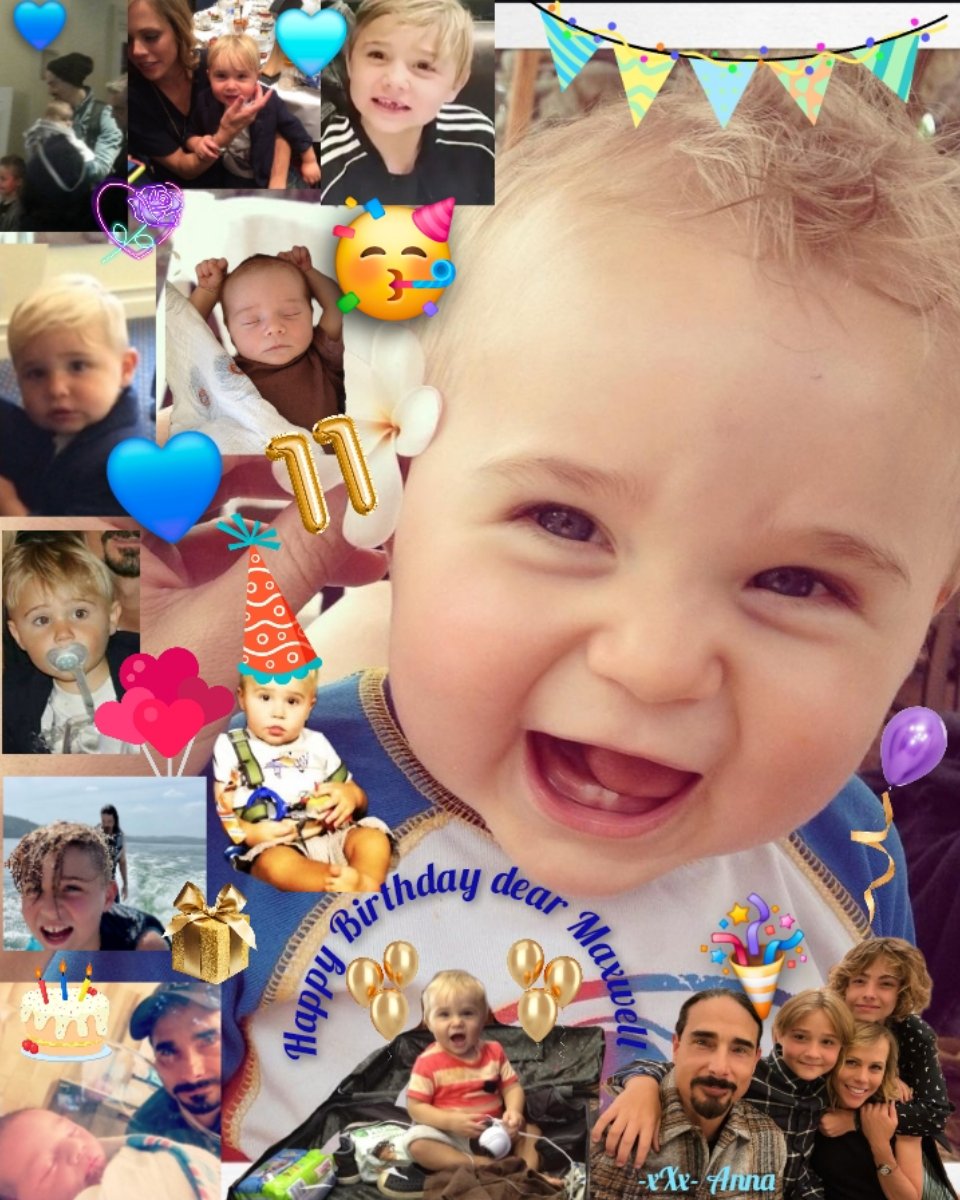 BackstreetMagic's tweet image. Happy 11th Birthday dear Maxwell 🎉🥳🎈🎂🎁🎊💙🩵
Have a great day😘✌️
@kevinrichardson @KristinKayPhoto @backstreetboys