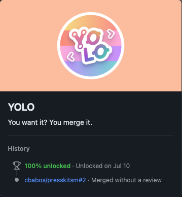 babosc's tweet photo. I gues I will never ever create a restricted branch with a #yolo merge :D #fun #github #developer #developers https://t.co/Ej3auynb75