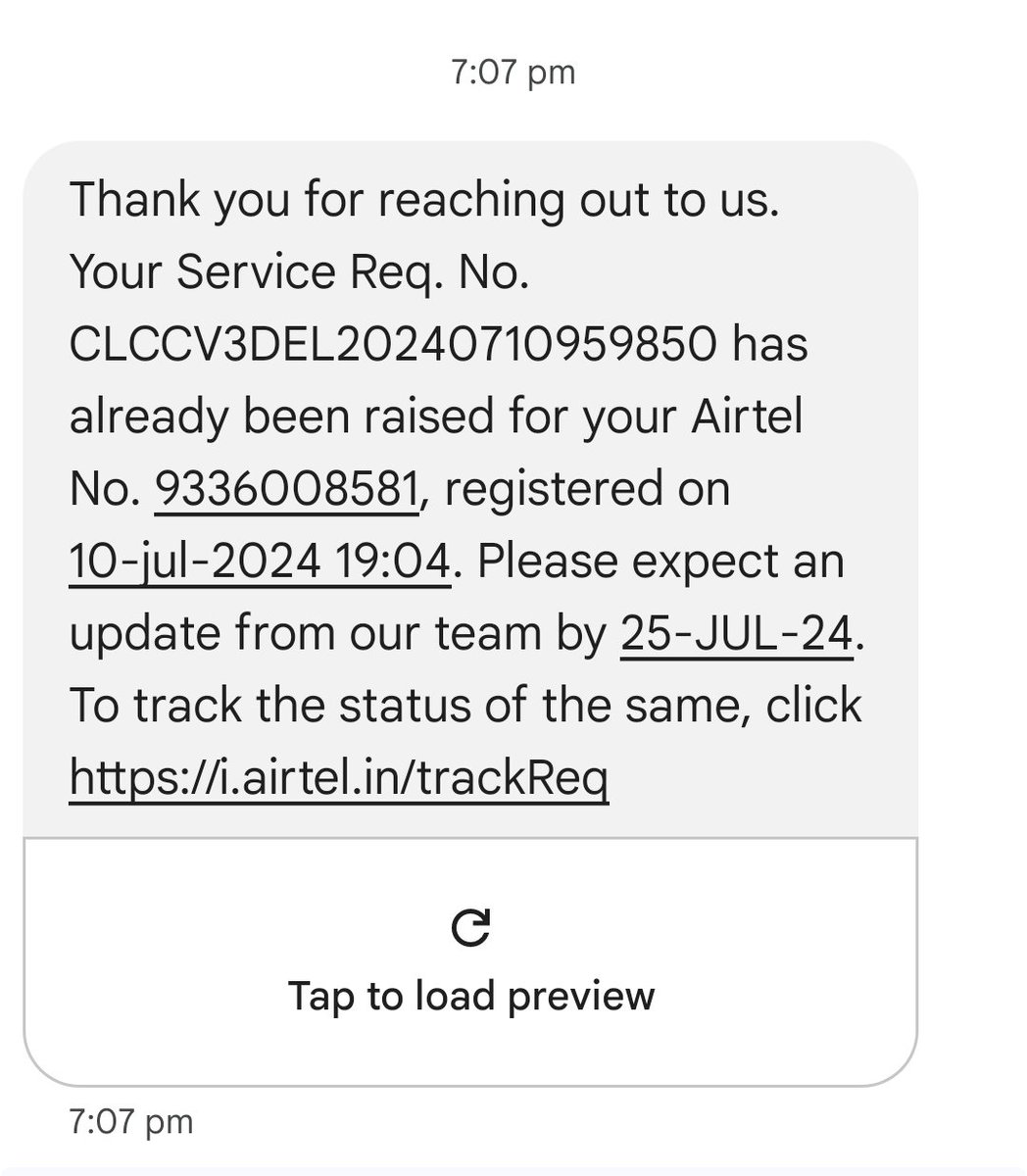 pathakmedia01's tweet photo. @airtelindia @airtelnews 
हर माह इंटरनेट कनेक्टिविटी न रहने के कारण मैं अपना काम नहीं कर पा रहा हूं ।हर माह कंप्लेंट करने के बाद कंपनी अपने स्वयं कंप्लेंट को सॉल्व कर लेती हैं ।  हमें सूचना नहीं दी जाती हैं और फिर अगले माह यह समस्या बनी रहती हैं ।
@TRAI https://t.co/ynGH6O2HfW