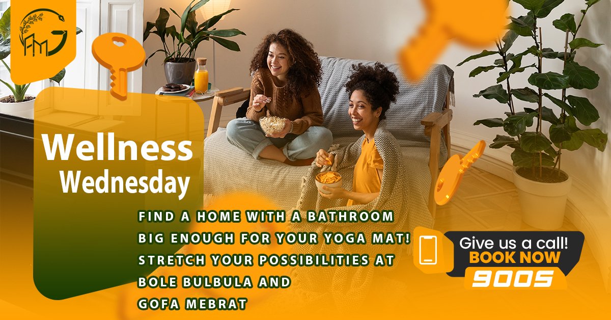 TamireFirew's tweet photo. July 10 - "Wellness Wednesday: Find a home with a bathroom big enough for your yoga mat! 🧘‍♀️ Stretch your possibilities at #Bolebulbula #gofamebrat #YogaHomeGoals"

https://t.co/PBzeiNK0JM https://t.co/hoF1hzVbJP