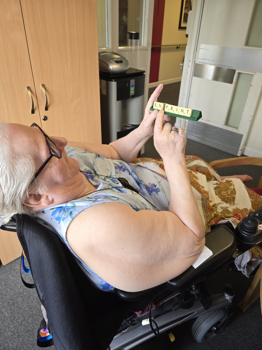 Some of the residents enjoyed a game of Scrabble this morning. #scrabble #biltoncourt