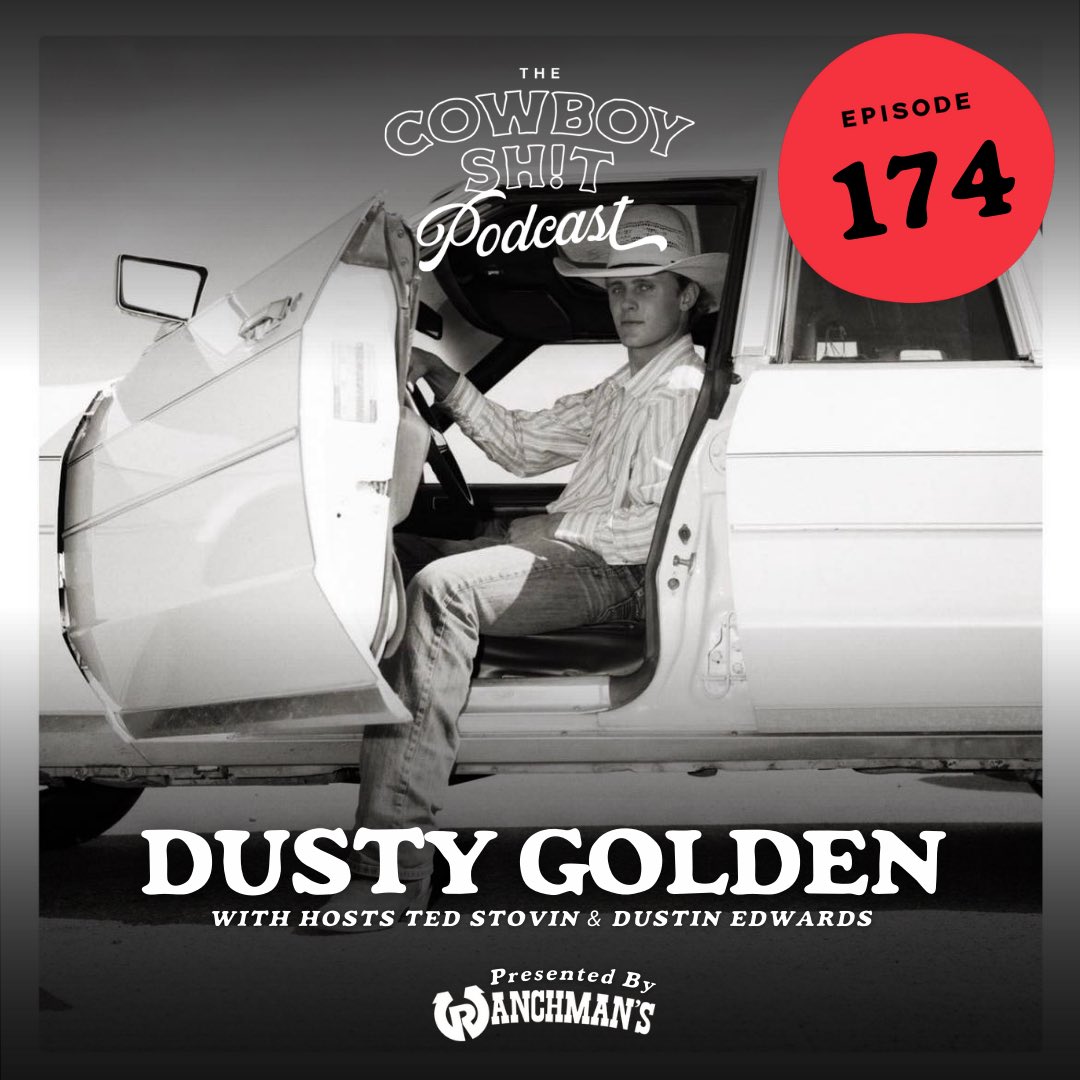 CowboySh_t's tweet photo. We’re sitting down at the iconic @Ranchmans patio to chat with our talented friend Dusty Golden on episode 174!
We talk about his upbringing in the rodeo community, future and current career moves, and so much sh!t
Listen through our bio! #cowboyshit #dustygolden #ranchmans https://t.co/iCbUn70Lmd