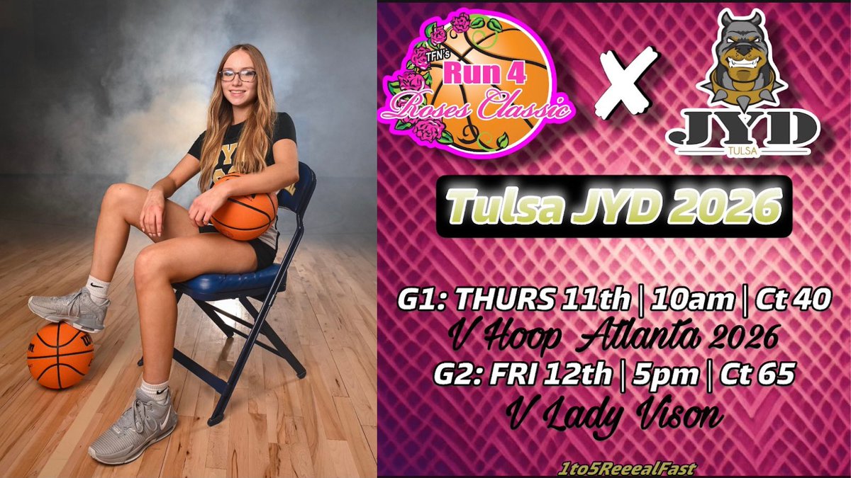 Excited to play in Kentucky this week with <a href="/JYDBasketball/">Tulsa JYD Girls Basketball Club</a> <a href="/TFNsRun4Roses/">TFN's Run 4 Roses</a>