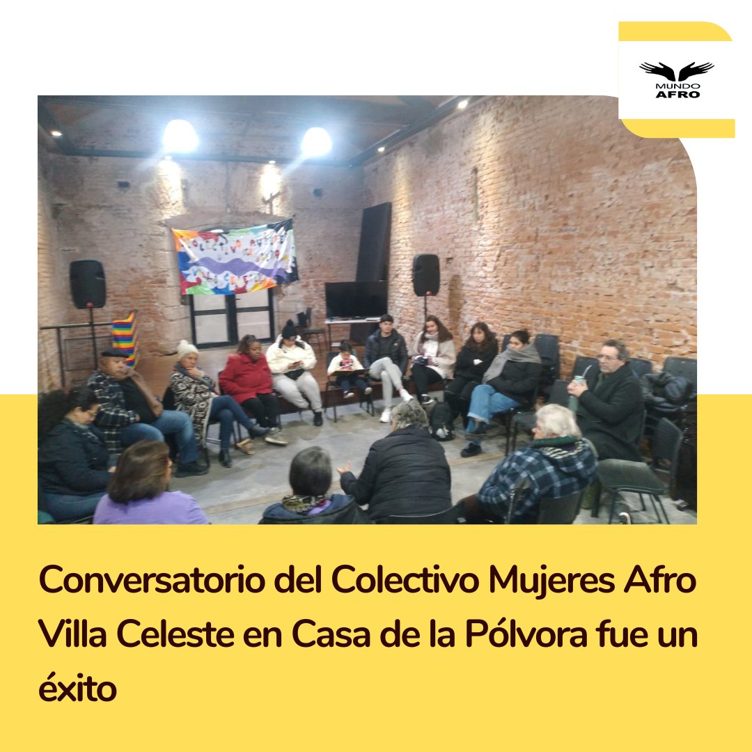MundoAfro2024's tweet photo. El conversatorio organizado por el Colectivo Mujeres Afro Villa Celeste este martes 9 de julio en el marco del Mes de La Afrodescendencia fue todo un éxito.
Agradecemos a todos y todas por su valiosa participación.
#Afrodescendencia #MundoAfro #Conversatorio #ColectivoMujeresAfro https://t.co/91Yfyeeipm