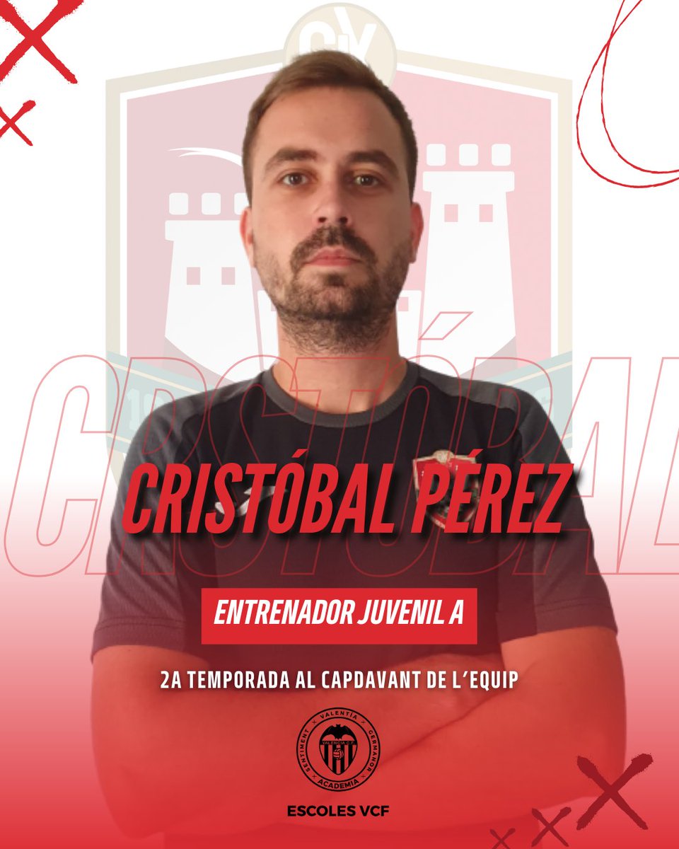 ⚽️ Reprenem les presentacions de l'equip formatiu

➡️ Cristóbal Pérez (📚 Nivell 3) segueix al capdavant del #CDXJuvenilA per a continuar allargant la seua 2a etapa al CDX. Tècnic amb molta experiència per a fer créixer als jugadors en l'última etapa

#CDX24_25 #JuntsCapAlFutur