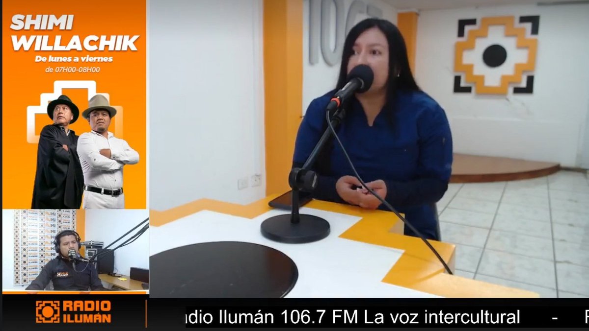 SaludImbabura's tweet photo. #Otavalo | 📌 Diana Viteri, directora del #Distrito10D02 socializa en el medio de comunicación Radio Ilumán, la Feria de Salud Intercultural Otavalo 2024, que se realizará el día viernes 12 de julio en la Plaza San Juan Capilla. ✅️👏🏻 https://t.co/F3vLOpQ0O0