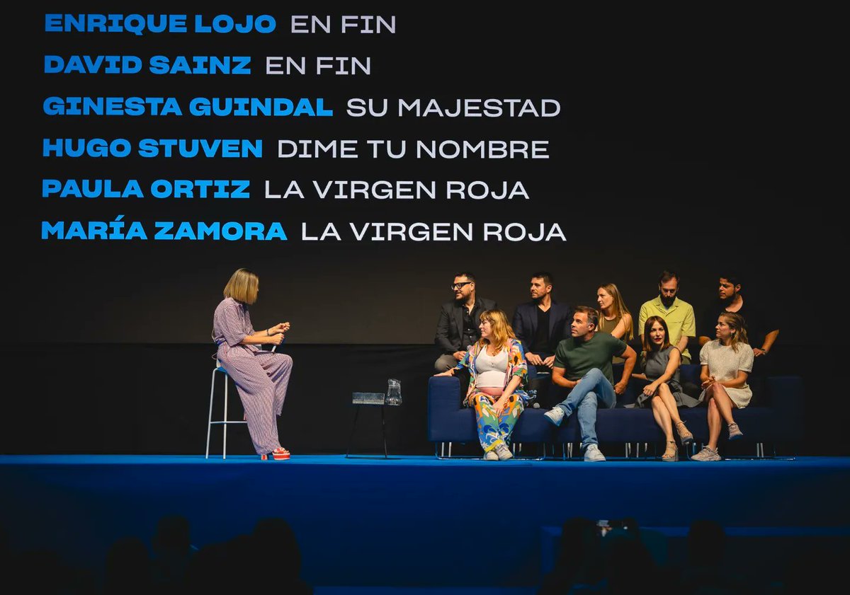 alteregoth's tweet photo. El director @HugoStuvenC ha presentado su nueva serie #DimeTuNombre en el evento #PrimeVideoPresents
Producida por #Espotlight con @anxorodriguez @pcobbie y #AlejandroHernández y por @SkyboundEnt
La serie llegará a @PrimeVideoES en 2025✨
#DimeTuNombre
#Espotlight
#Skyboundent https://t.co/5XUXO72DZm