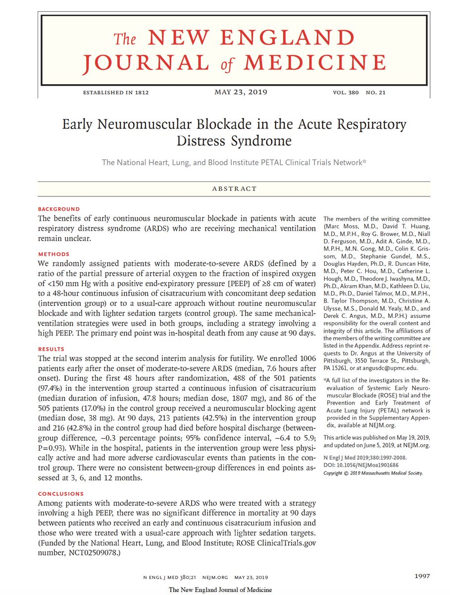 🚨NEW POD ALERT 🚨
Trial of the Week: ROSE 🌹
Ft. Christina Rose <a href="/CRosePharmD/">Christina Rose</a>

Proposed mechanism for NMBA in ARDS 🫁
ACURASYS v. ROSE ⚔️
Adjunctive therapies received 💉
Current guideline recommendations 📜
Using alternate NMBA 🤔
Favorite concerts 👅
&amp; much more!

🍎