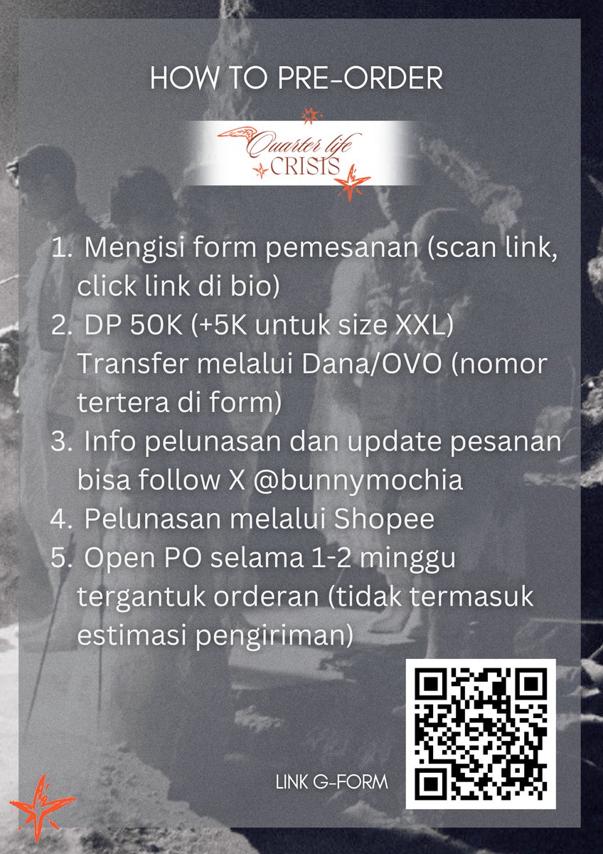 bunnymochia's tweet photo. ‼️OPEN PO QUARTER LIFE TSHIRT‼️(HELP RT)
Anyeong👋🏻 siapa disini yg suka lagu dan related bgtt sama Quarter Life by TXT☺️ yukk ikut PO Tshirt nyaa
OPEN PO 11-21 July 2024
💸 IDR 85K, DP 50K
hanya 20pcs lohh
⚡️Keep yours https://t.co/zU0mB8w1r8
#Zonajajan #zonauang #TXTmerch https://t.co/RXtiDKpMrR