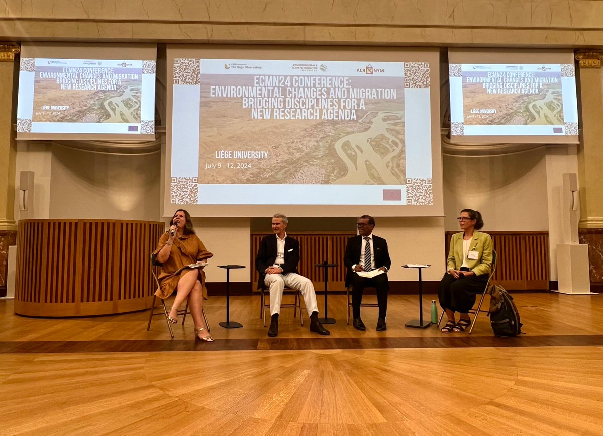 ACRONYM project (@acronym_heurope) on Twitter photo ''Migration matters and cities are key in this discussion!'' said Dina Ionesco from @IOM during the Panel on Global Cities for Climate Refugees while discussing with Christian Kaelin and <a href="/MohamedNasheed/">Mohamed Nasheed</a> led by <a href="/LucyLS9/">Lucy Szaboova</a> at #ECMN24 in Liège
#HappeningNow #migration ''Migration matters and cities are key in this discussion!'' said Dina Ionesco from @IOM during the Panel on Global Cities for Climate Refugees while discussing with Christian Kaelin and <a href="/MohamedNasheed/">Mohamed Nasheed</a> led by <a href="/LucyLS9/">Lucy Szaboova</a> at #ECMN24 in Liège
#HappeningNow #migration