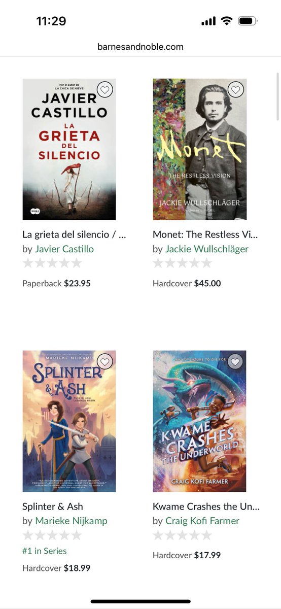 Delighted to see KWAME on Barnes &amp; Noble’s, “Our Most Anticipated Books” list! Thank you to everyone who has supported this Ghanaian fantasy 💟

To preorder, you can get 25% off by joining <a href="/BNBuzz/">Barnes & Noble</a>’s free rewards program and using code PREORDER25: bit.ly/3xLv9k9