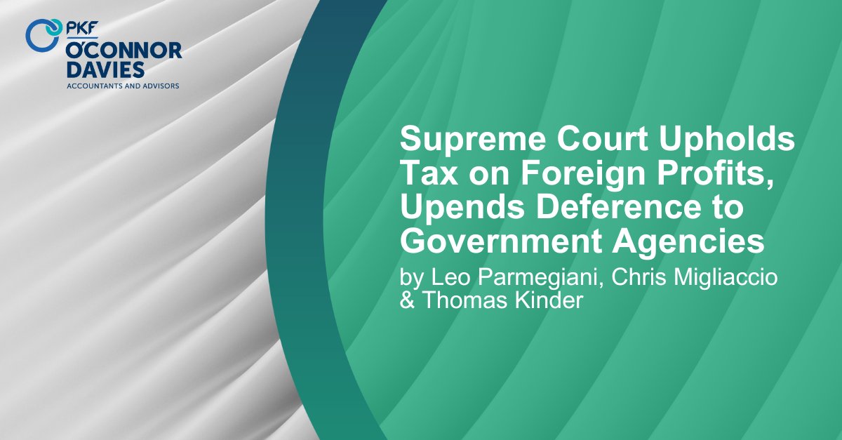 PKFOD's tweet photo. The Supreme Court's recent decisions in Loper Bright Enterprises v. Raimondo and Moore v. United States have significant implications for the tax landscape.
Find out how this could affect your tax planning: https://t.co/WyE4JsU6CU
#PKFOD #KnowGreaterValue #Accounting https://t.co/ykkJgi4QOD