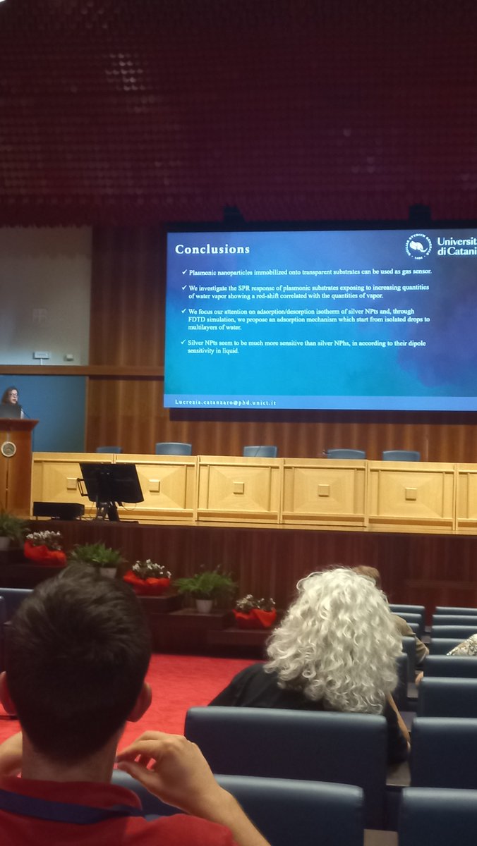 LFSN_group's tweet photo. Lucrezia presenting today at #PLASMONICA2024 @PLASMO https://t.co/5C2QyLi75m