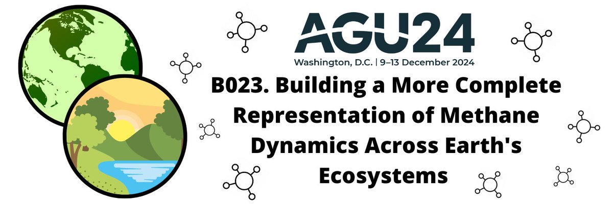 Dr. Clarice Perryman (@clariceperryman) on Twitter photo #AGU24 deadline is 3 weeks away! We are looking forward to another great session on #methane dynamics across ecosystems with invited speakers Sara Knox (<a href="/mcgillu/">McGill University</a>) and Jonas Stage Sø (<a href="/NATsdu/">SDU Science</a>)!
Submit to B023 by July 31 to join us! @DrBenRunkle
agu.confex.com/agu/agu24/prel… #AGU24 deadline is 3 weeks away! We are looking forward to another great session on #methane dynamics across ecosystems with invited speakers Sara Knox (<a href="/mcgillu/">McGill University</a>) and Jonas Stage Sø (<a href="/NATsdu/">SDU Science</a>)!
Submit to B023 by July 31 to join us! @DrBenRunkle
agu.confex.com/agu/agu24/prel…