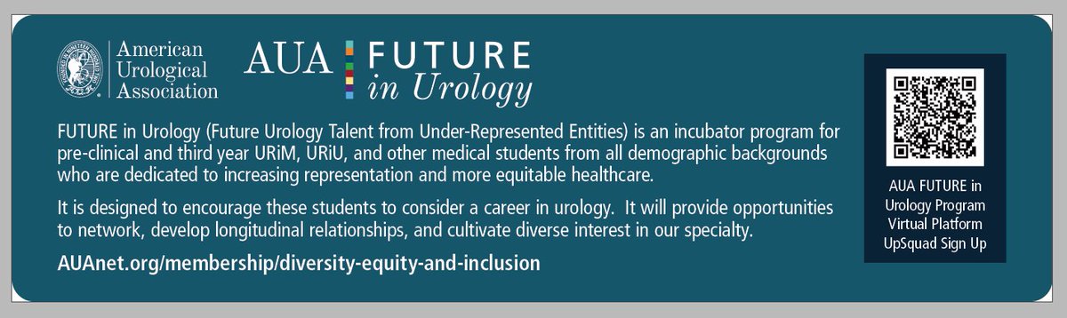 Christine Van Horn (@drstaghorn) on Twitter photo Medical students interested in urology: Iād like to highlight an awesome mentoring opportunity with the <a href="/AmerUrological/">Amer. Urol. Assn.</a> FUTURE program! Especially helpful if you donāt have a home urology program. Come join us! Medical students interested in urology: Iād like to highlight an awesome mentoring opportunity with the <a href="/AmerUrological/">Amer. Urol. Assn.</a> FUTURE program! Especially helpful if you donāt have a home urology program. Come join us!