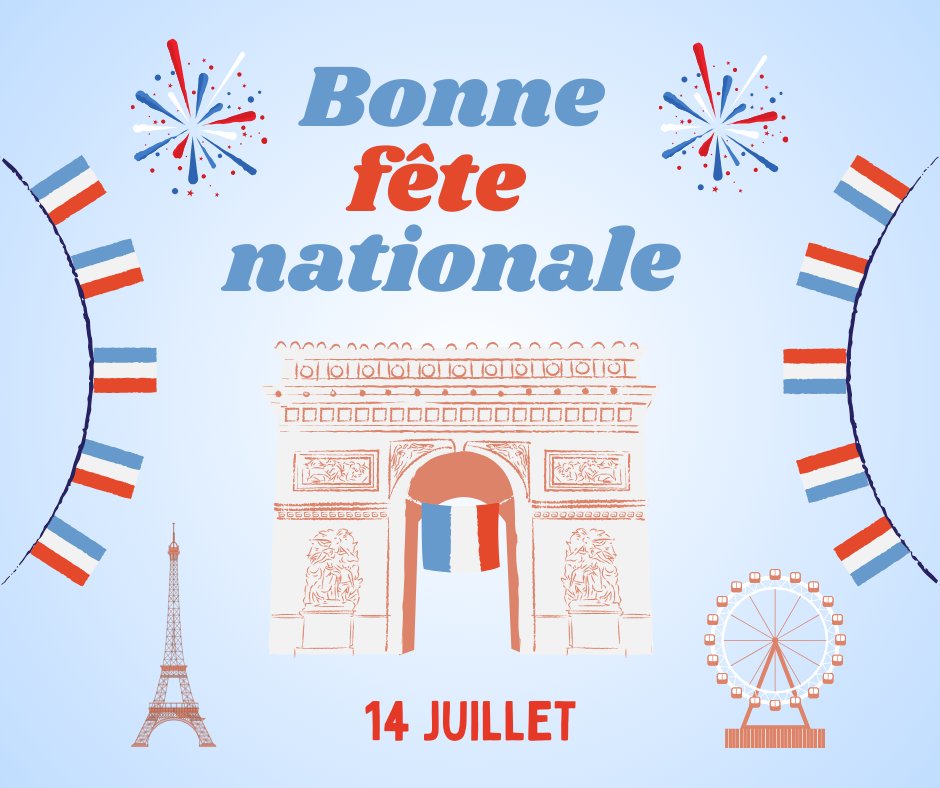 FctSolutionsFR's tweet photo. L'équipe d'#FCTSolutions vous souhaite une bonne #FeteNationale !
#Formation #14Juillet https://t.co/kzkzPZB5VA