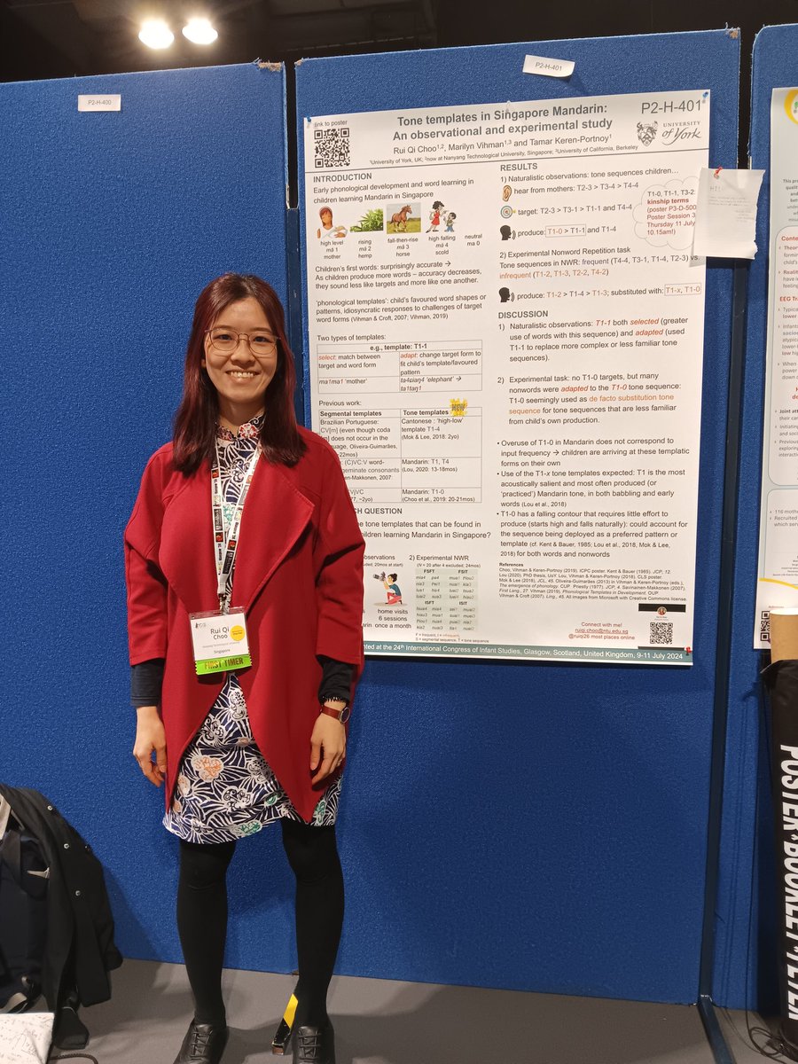 ruiqi26's tweet photo. Come by P2-H-401 if you want to hear about tone templates in Mandarin (I switched my 2 posters for better flow, if you want to know about kinship terms I can show you that too!) #ICIS2024 @Infantstudies https://t.co/b0OlkROUlP